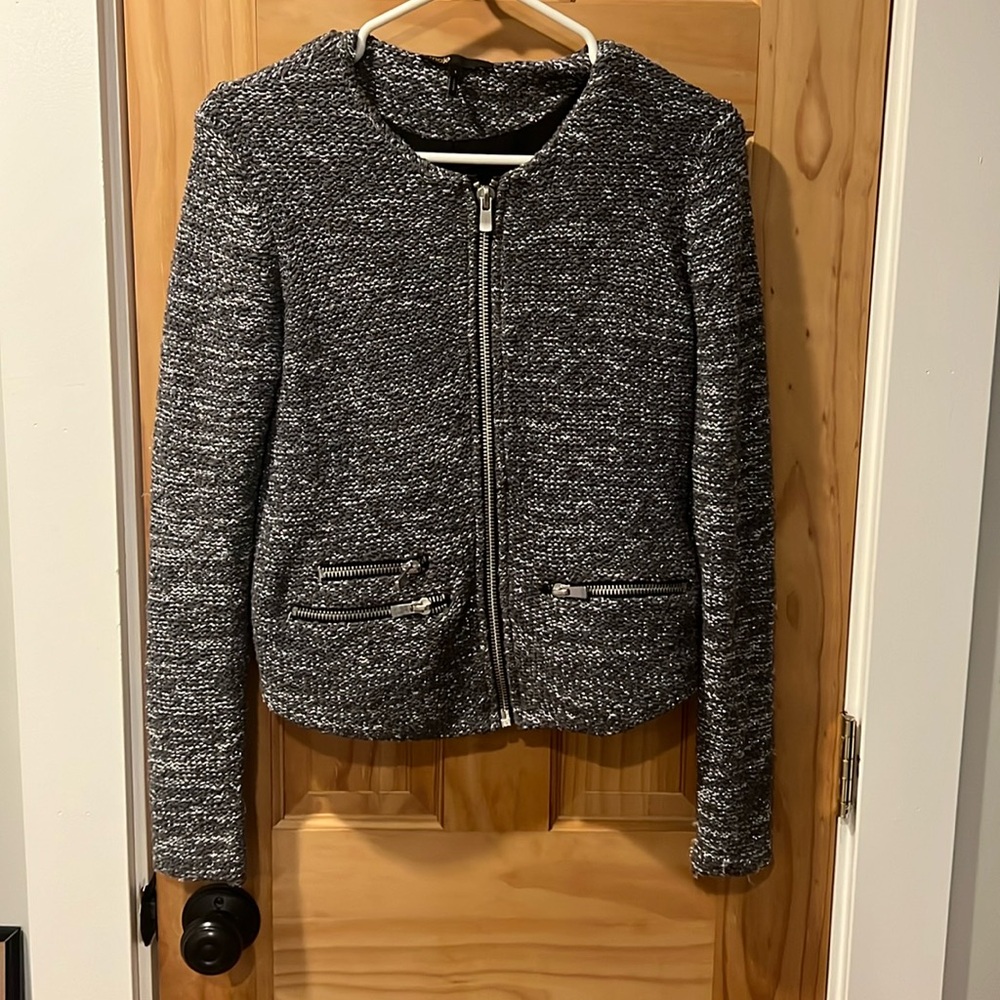 MAJE Jacket very good condition/ silver cotton